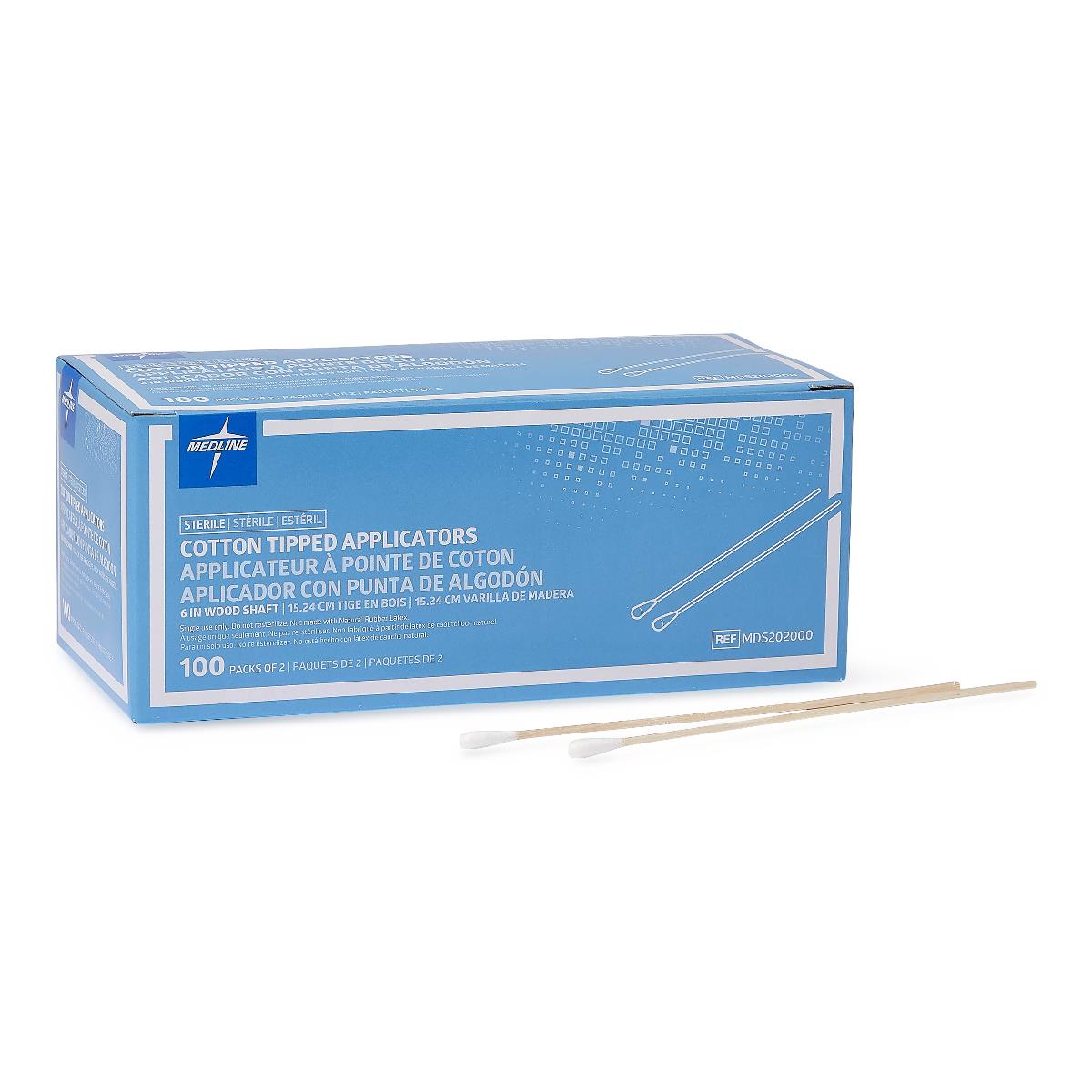 Medline Sterile Cotton-Tipped Applicator