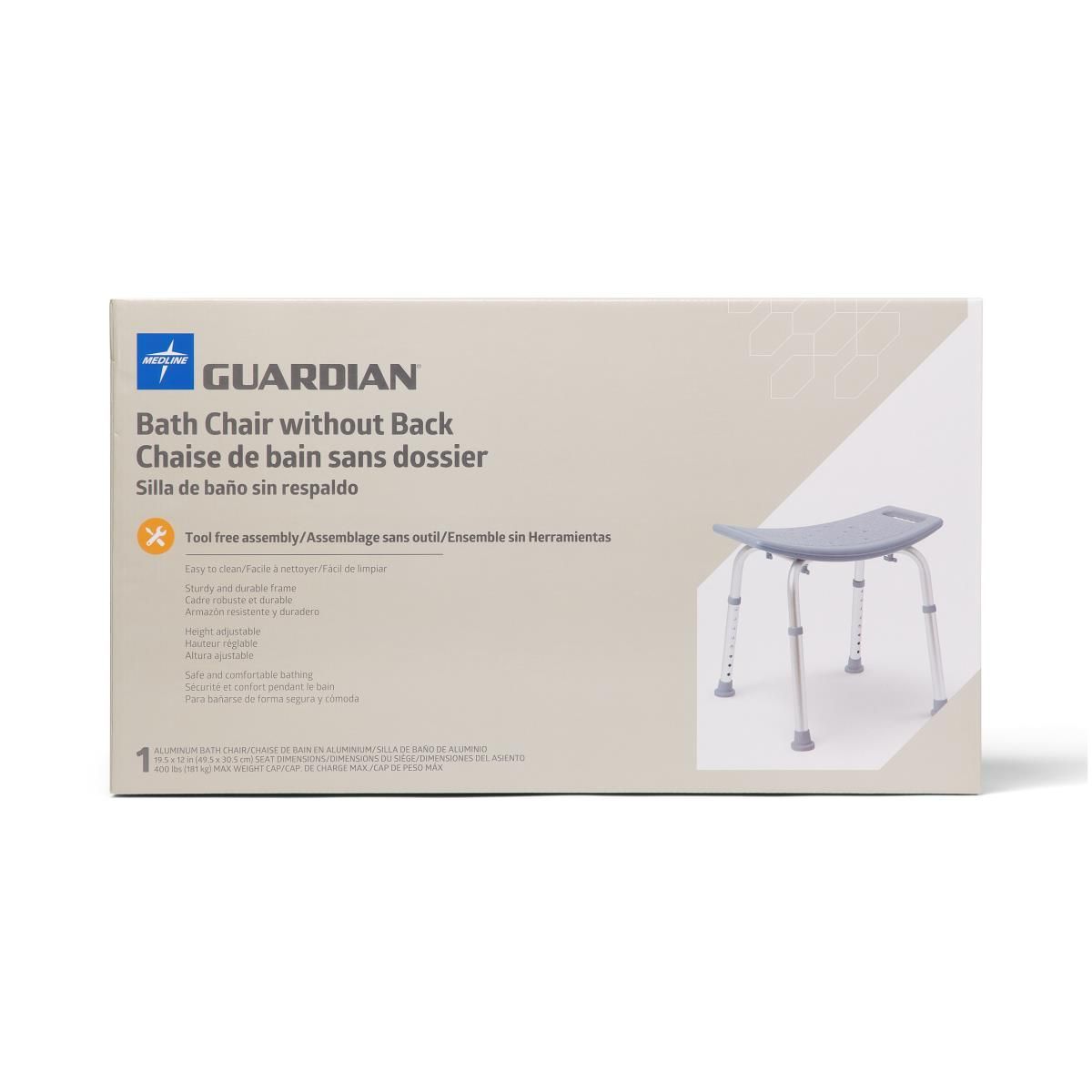 Silla de ducha Medline sin respaldo