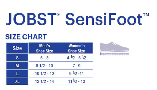 Jobst Sensifoot Mini Crew Diabetic Compression Socks 8-15 mmHg Mild Compression