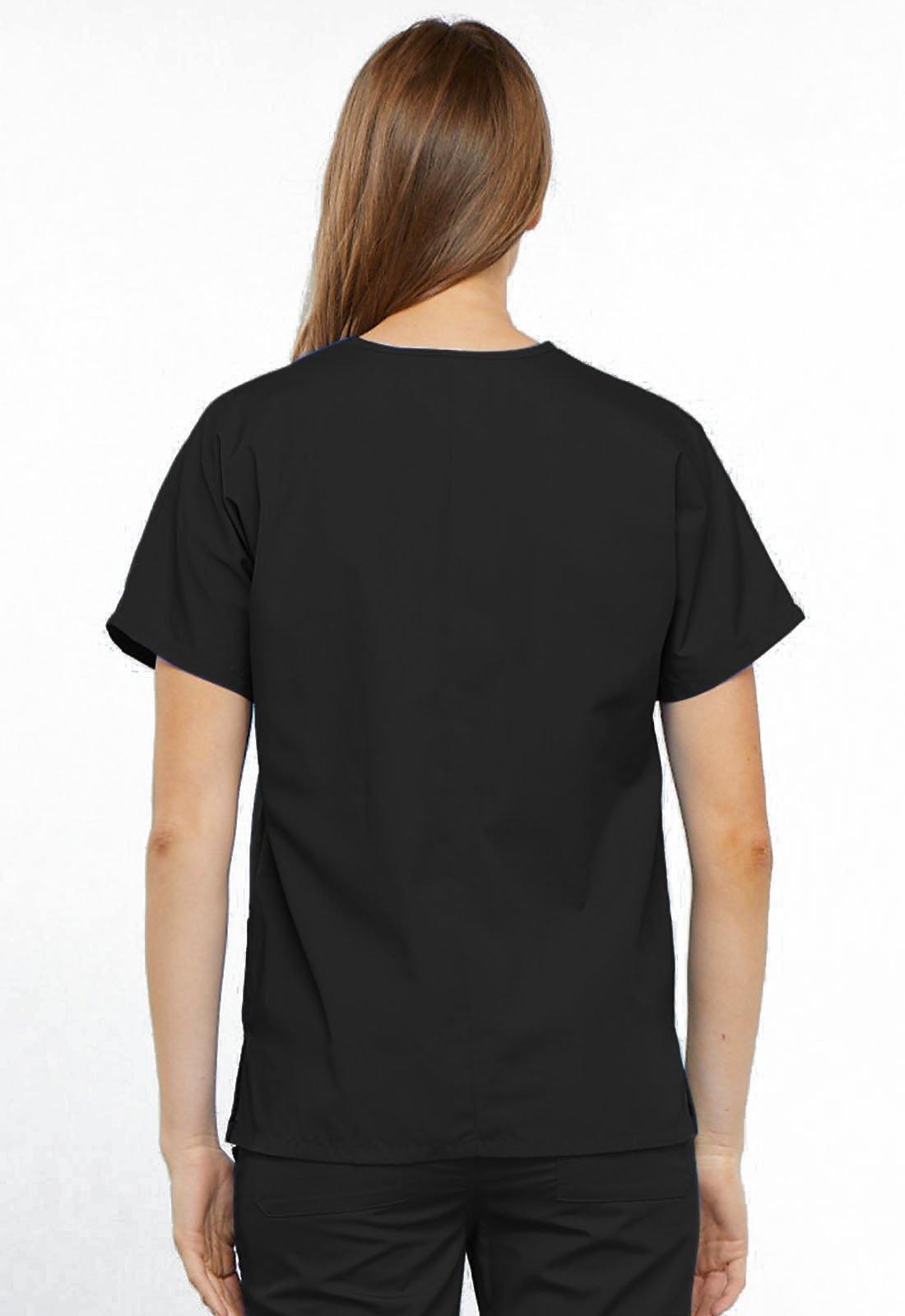 Cherokee WorkWear Originals V-Neck Scrub Top Black 4700 - Scrubsnmed