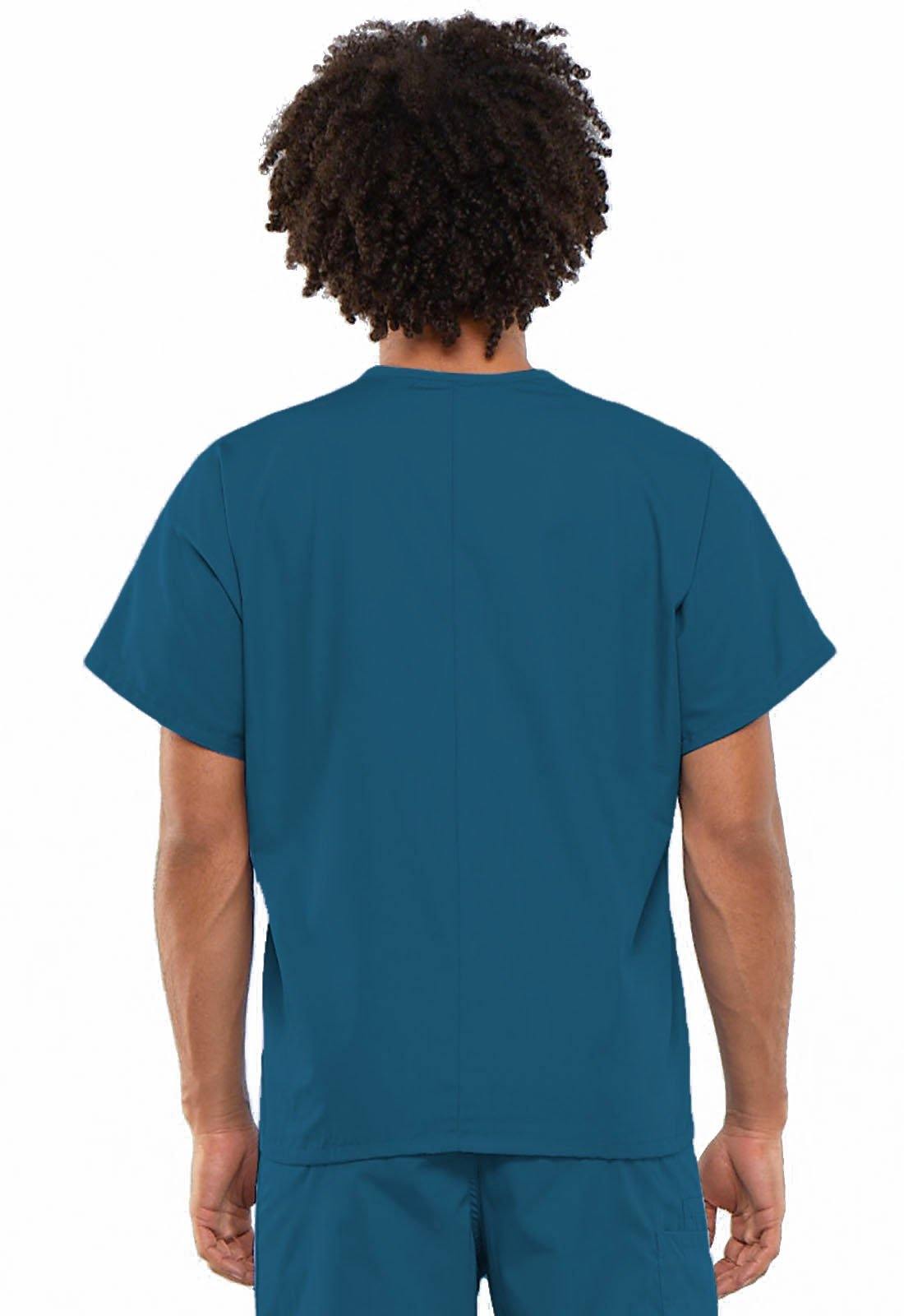 Cherokee WorkWear Originals Unisex V-Neck Tunic in Caribbean - Scrubsnmed