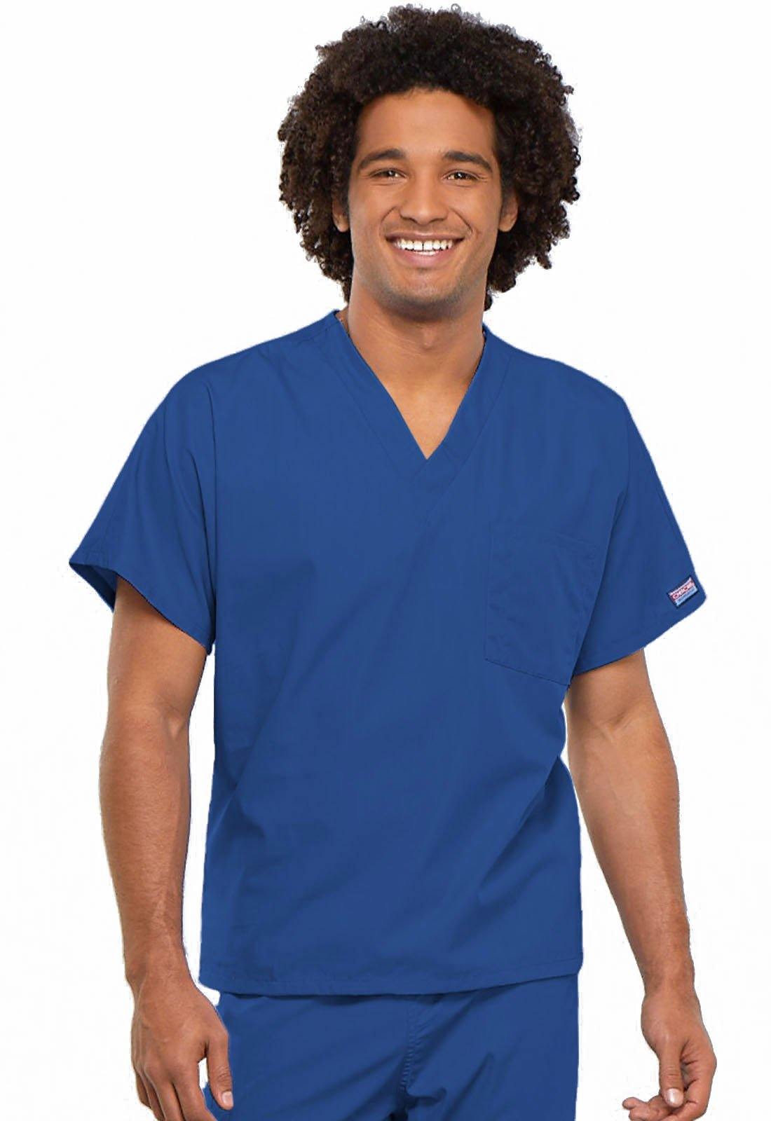 Cherokee WorkWear Originals Unisex V-Neck Tunic in Royal - Scrubsnmed
