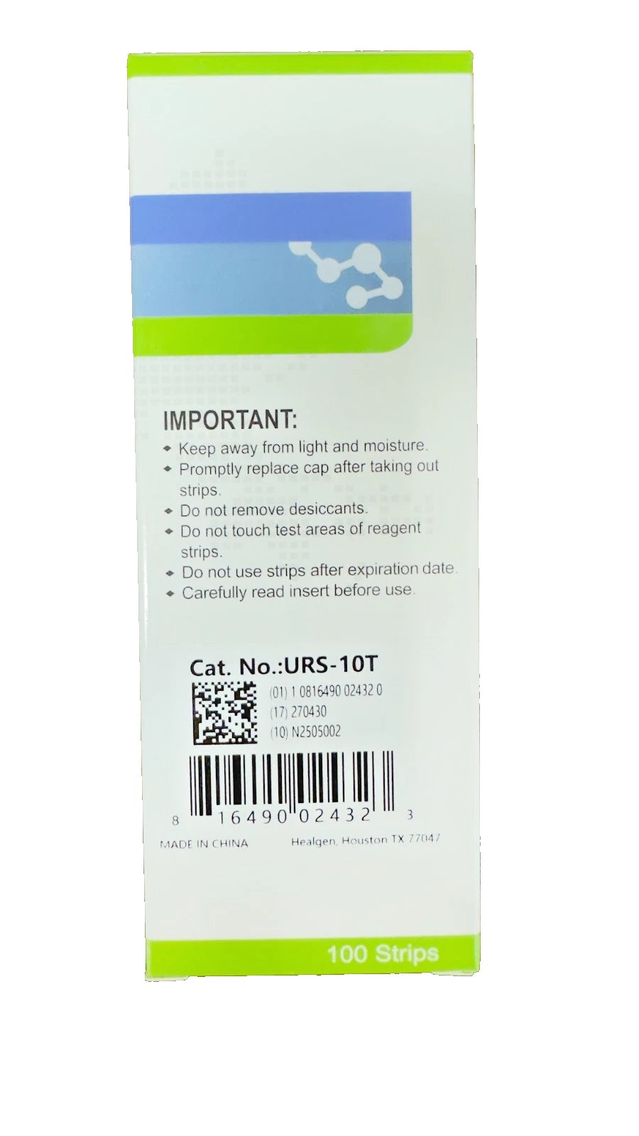 10 Parameter Urinalysis Test Strips