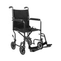 Transport Chair 19" Seat Width Full Length Arms with Swing-Away Footrest