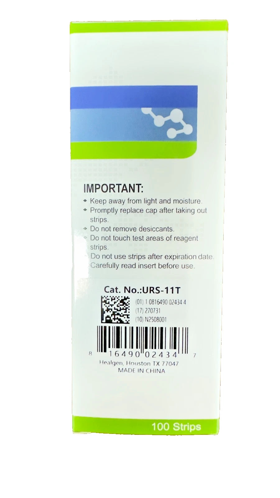 11 Parameter Urinalysis Test Strips