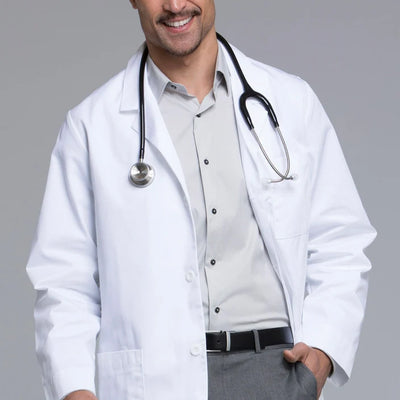 Cherokee 1389AB Whites 31" Men's Consultation Lab Coat - 5XL