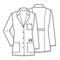 CHEROKEE Tooniforms 32" Lab Coat in White - Size 5XL - Lab Coat Only