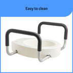 Elevador de asiento de inodoro estándar Medline de 3.5" con brazos, capacidad de peso de 400 lb 