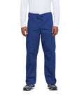 Cherokee Workwear Originals Unisex Drawstring Cargo Scrub Pants in Royal