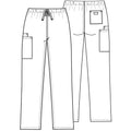 Cherokee Workwear Originals Unisex Drawstring Cargo Scrub Pants in Navy