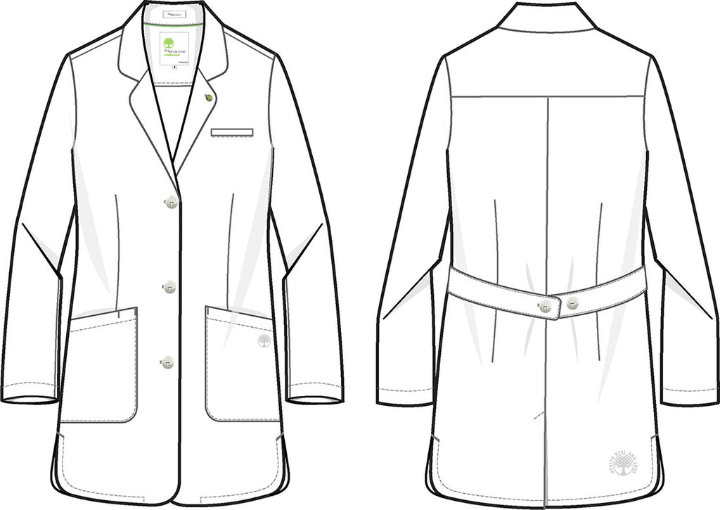 Healing Hands Fiona Lab Coat in WHITE Women's