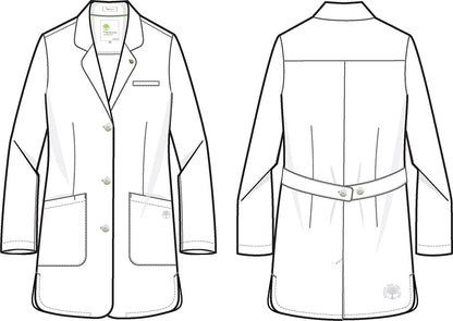 Healing Hands Fiona Lab Coat in WHITE Women's