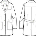 Healing Hands Fiona Lab Coat in WHITE Women's