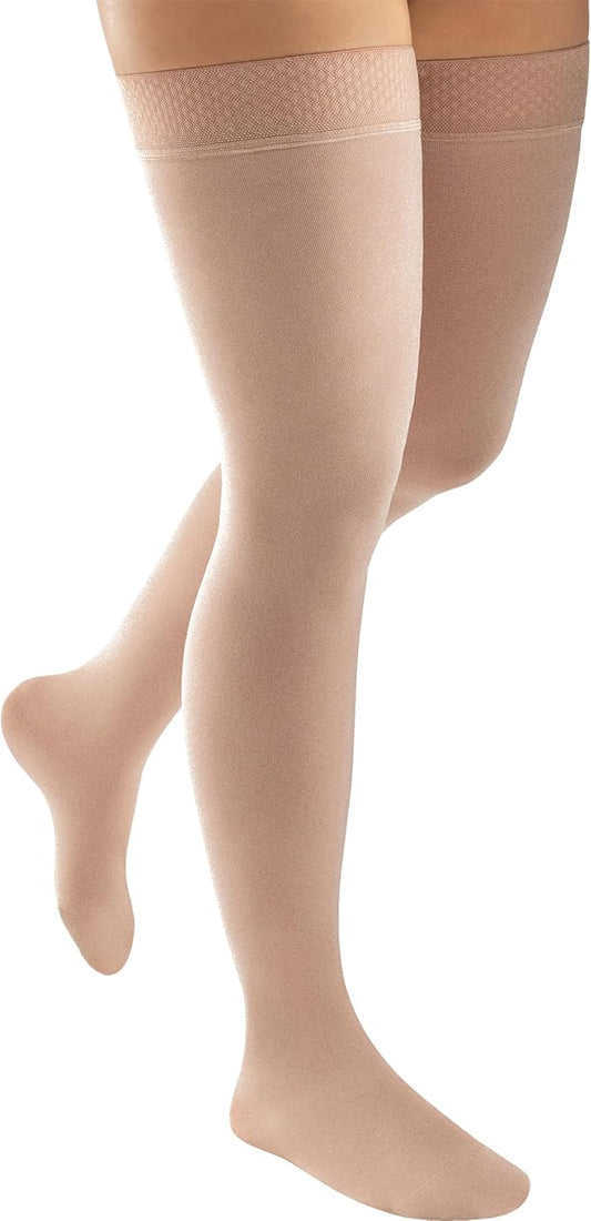 JOBST ACTIVA Opaque 20-30 mmHg Compression Socks Thigh High Closed Toe
