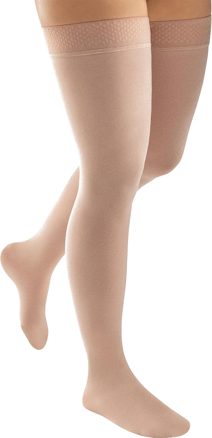 JOBST ACTIVA Opaque 15-20 mmHg Compression Socks Thigh High Closed Toe