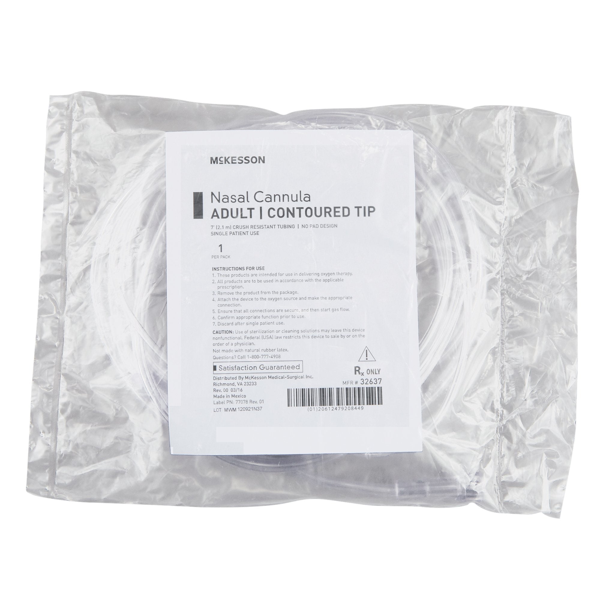 Mckesson Nasal Cannula 7 Foot