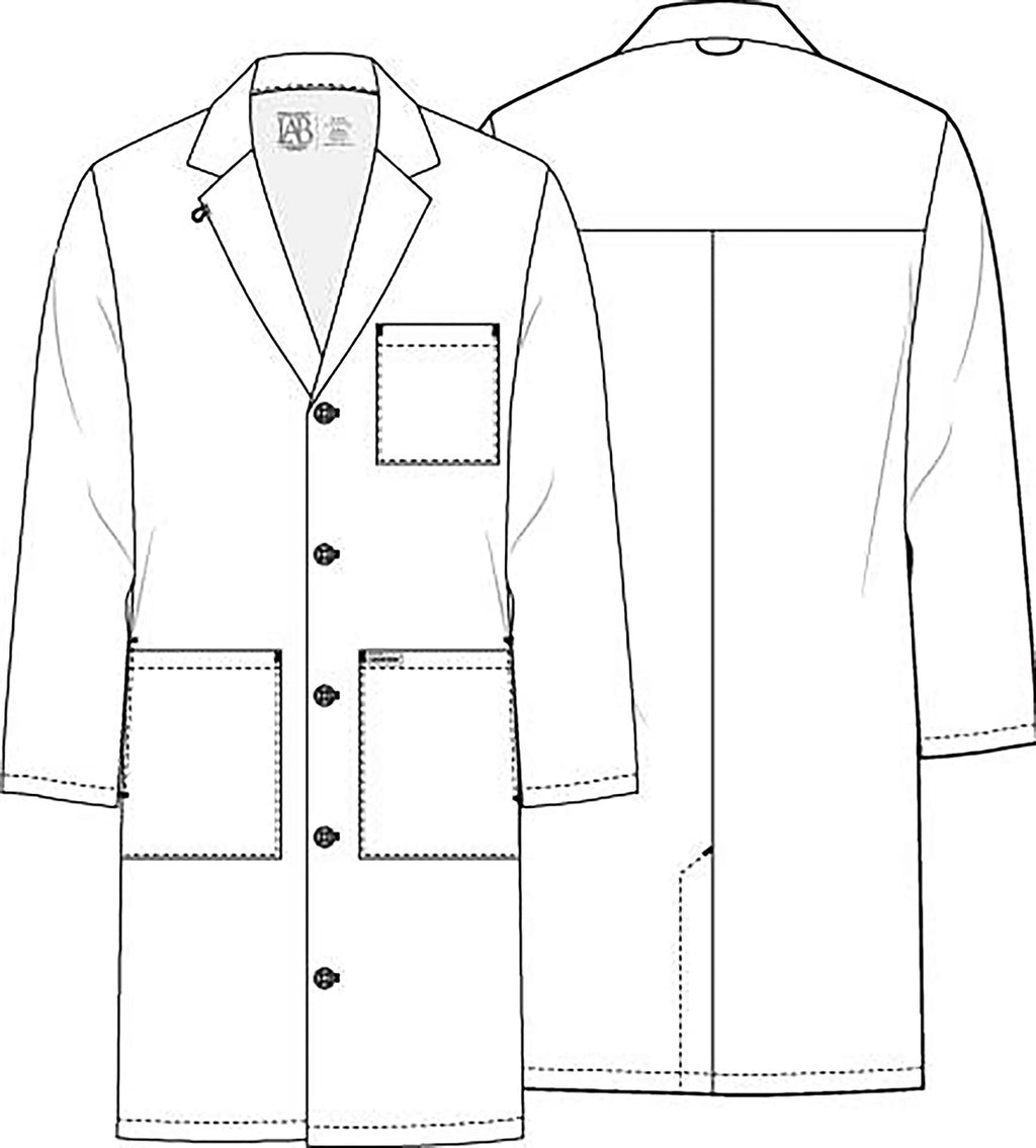 Bata de laboratorio para hombre