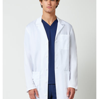 Cherokee 38" Men's Lab Coat in White