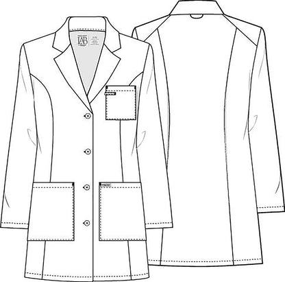 Cherokee 33" Womens Lab Coat in White