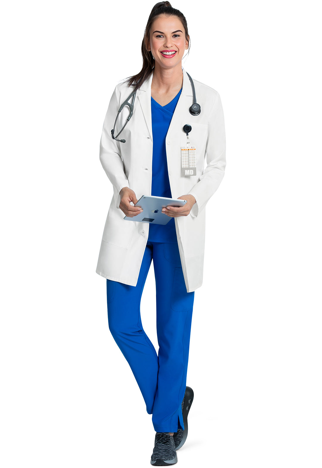 Cherokee 33" Womens Lab Coat in White