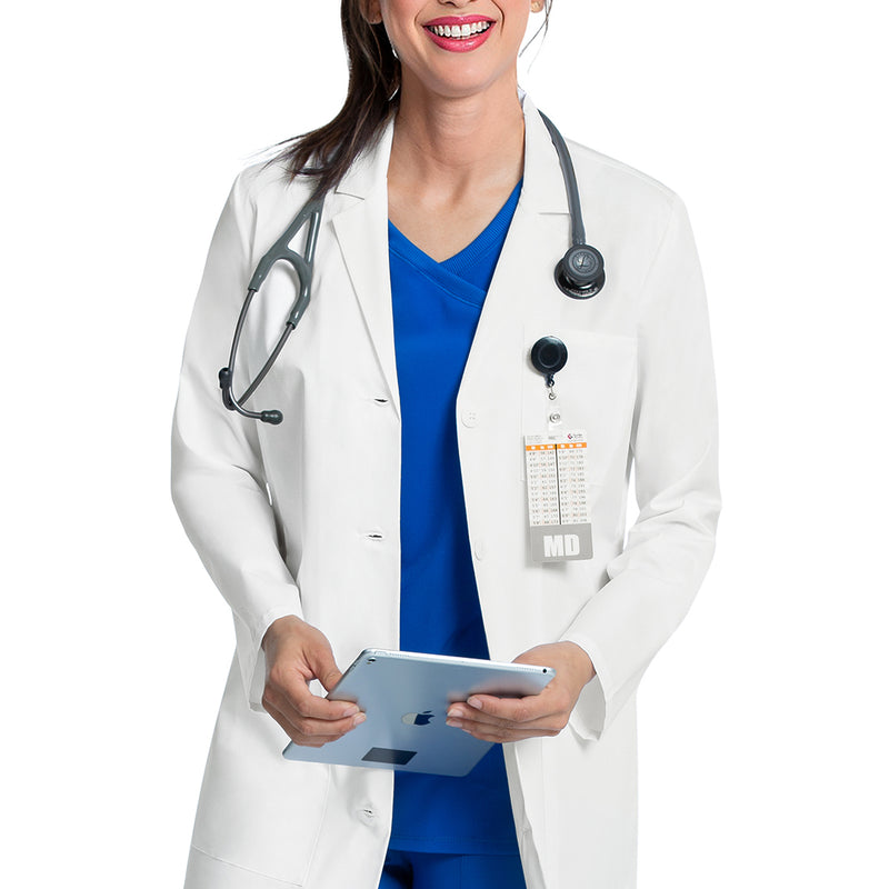 Cherokee 33" Womens Lab Coat in White