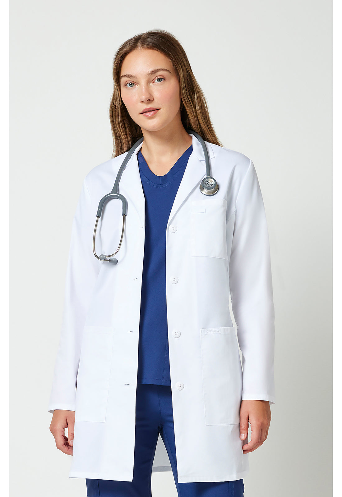 Cherokee 33" Womens Lab Coat in White