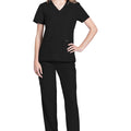 Cherokee Women's WorkWear Originals Ultra V-Neck Scrub Top in Black
