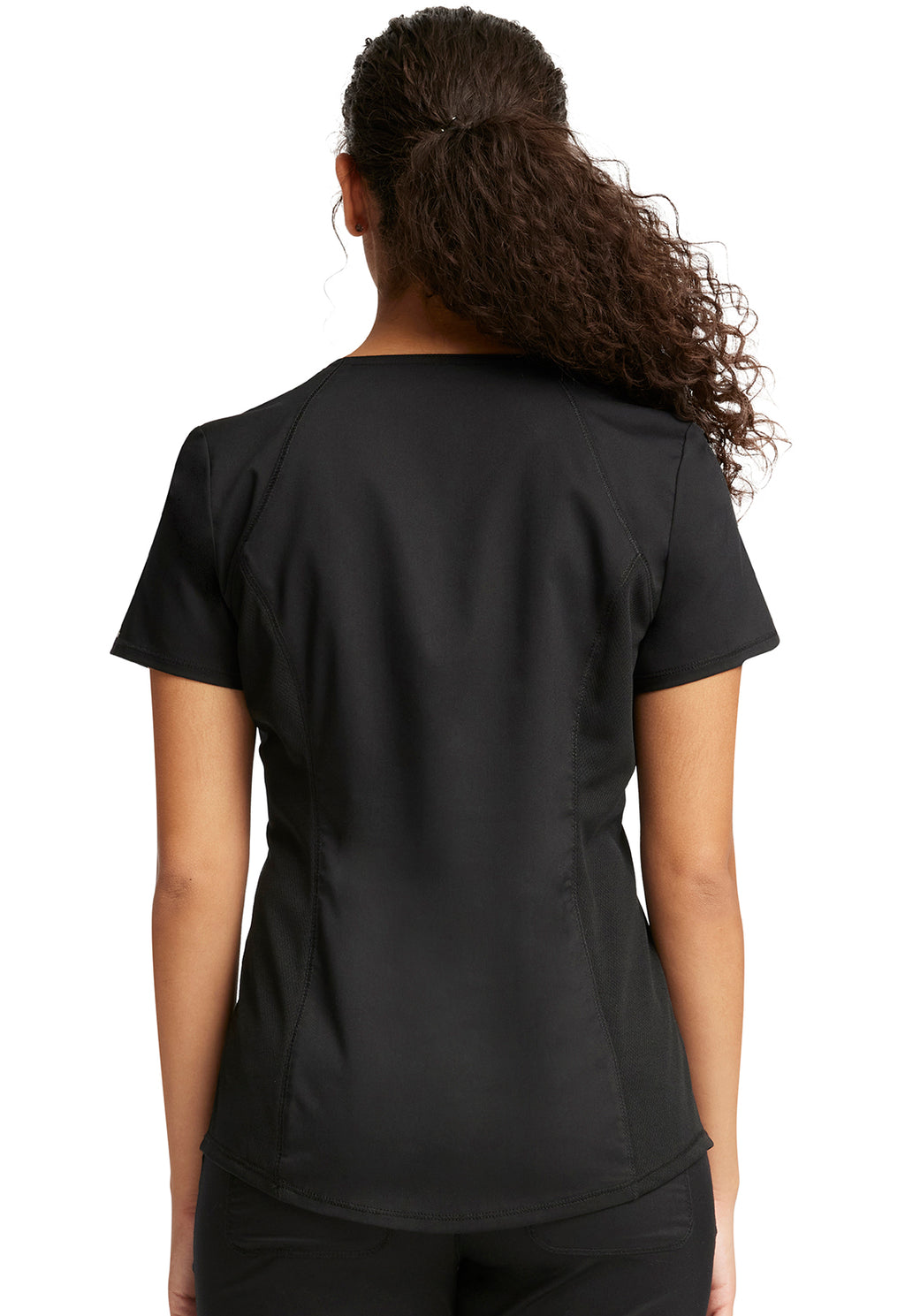 Cherokee WorkWear Revolution V-Neck Scrub Top in Black