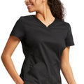 Cherokee WorkWear Revolution V-Neck Scrub Top in Black