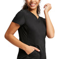 Cherokee WorkWear Revolution V-Neck Scrub Top in Black