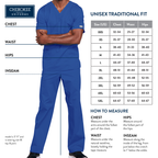 Blusa médica unisex con cuello en V Cherokee WorkWear Originals en azul marino