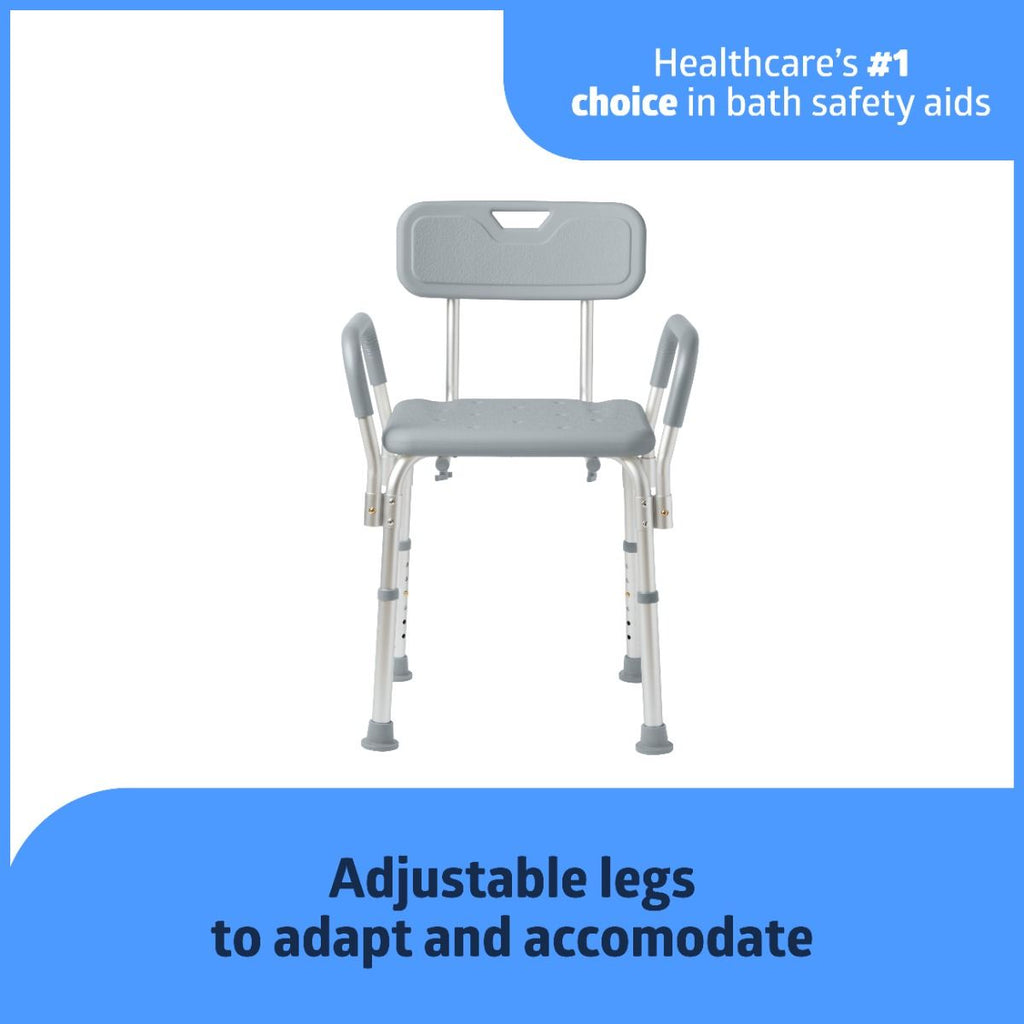 Medline Shower Chair with Arms and Back