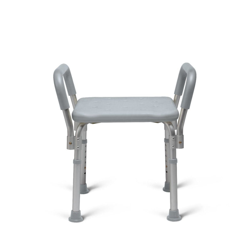 Medline Shower Chair/Bath Bench with Arms, Knockdown, 350 lb. Weight Capacity