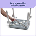 Medline Shower Chair/Bath Bench with Arms, Knockdown, 350 lb. Weight Capacity