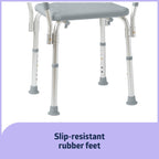 Silla de ducha/banco de baño Medline con brazos, desmontable, capacidad de peso de 159 kg