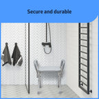 Silla de ducha/banco de baño Medline con brazos, desmontable, capacidad de peso de 159 kg