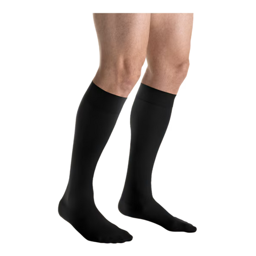 Calcetines de compresión Jobst para hombre, hasta la rodilla, 20-30 mmHg, punta cerrada, compresión firme 
