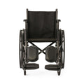 Medline 18" Wide K1 Basic Nylon Wheelchair with Full-Length Arms and Elevating Leg Rests