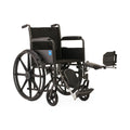 Medline 18" Wide K1 Basic Nylon Wheelchair with Full-Length Arms and Elevating Leg Rests