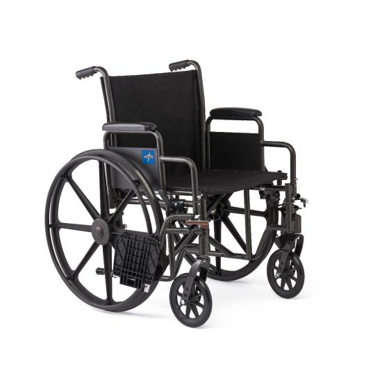 Silla de ruedas Medline de 18" con reposapiés
