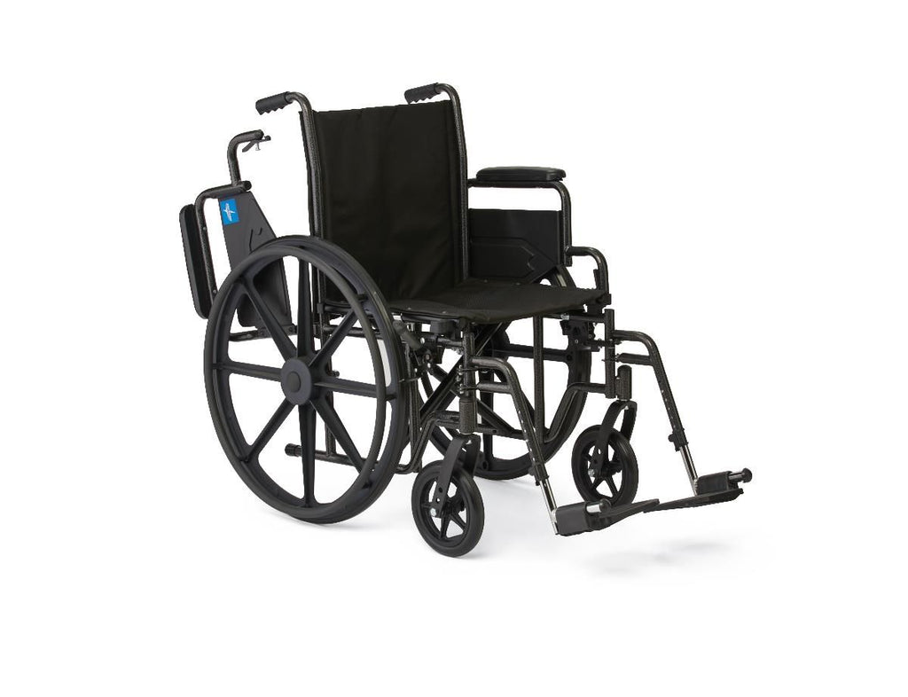 Silla de ruedas Medline de 18" con reposapiés