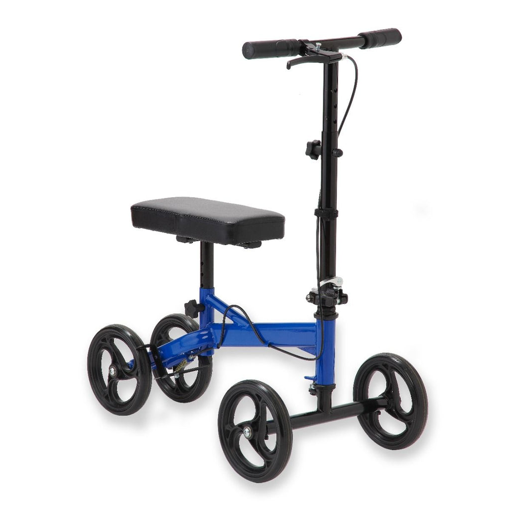 Medline Adult Economy Standard Knee Scooter Walker with 8" Wheels in Blue