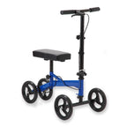 Andador de rodilla Medline para adultos, económico y estándar, con ruedas de 8", color azul