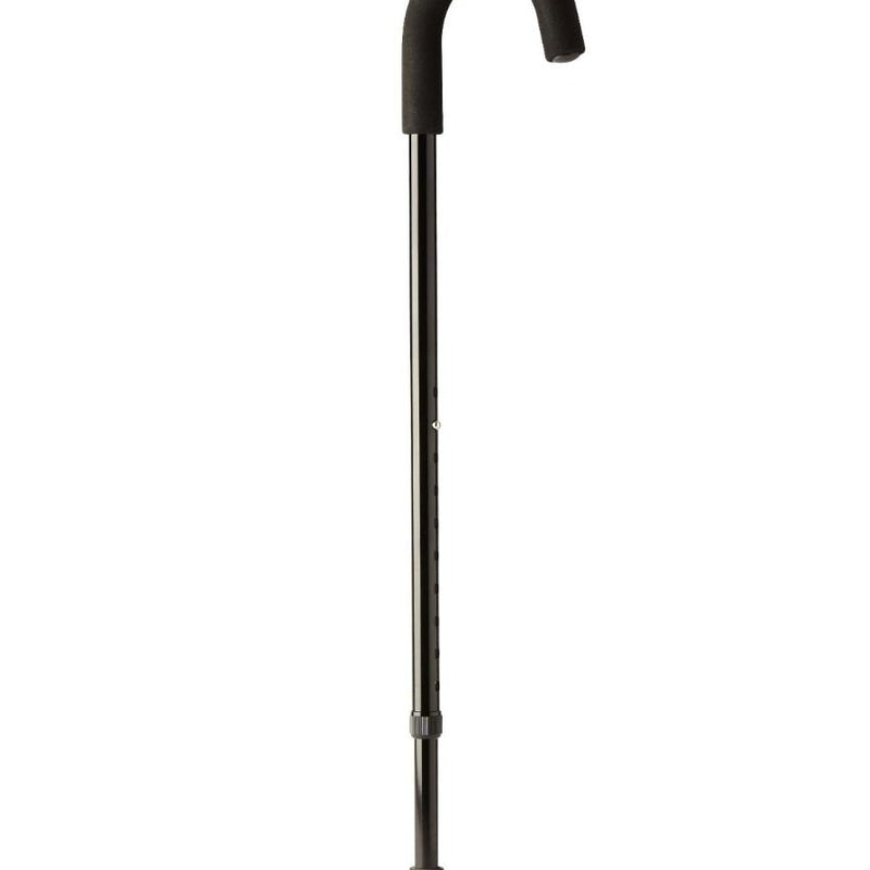 Medline Standard Aluminum Cane in Black