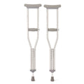 Medline Standard Steel Push-Button Crutches Youth Size 350 lb WT Capacity