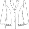 Cherokee Women's White Lab Coat - 3XL - Style # 2390