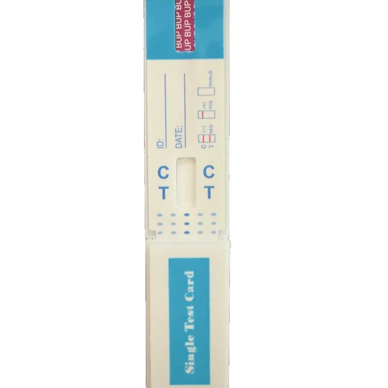 Tarjeta de prueba de drogas en orina de panel único rápido e instantáneo de buprenorfina (BUP)