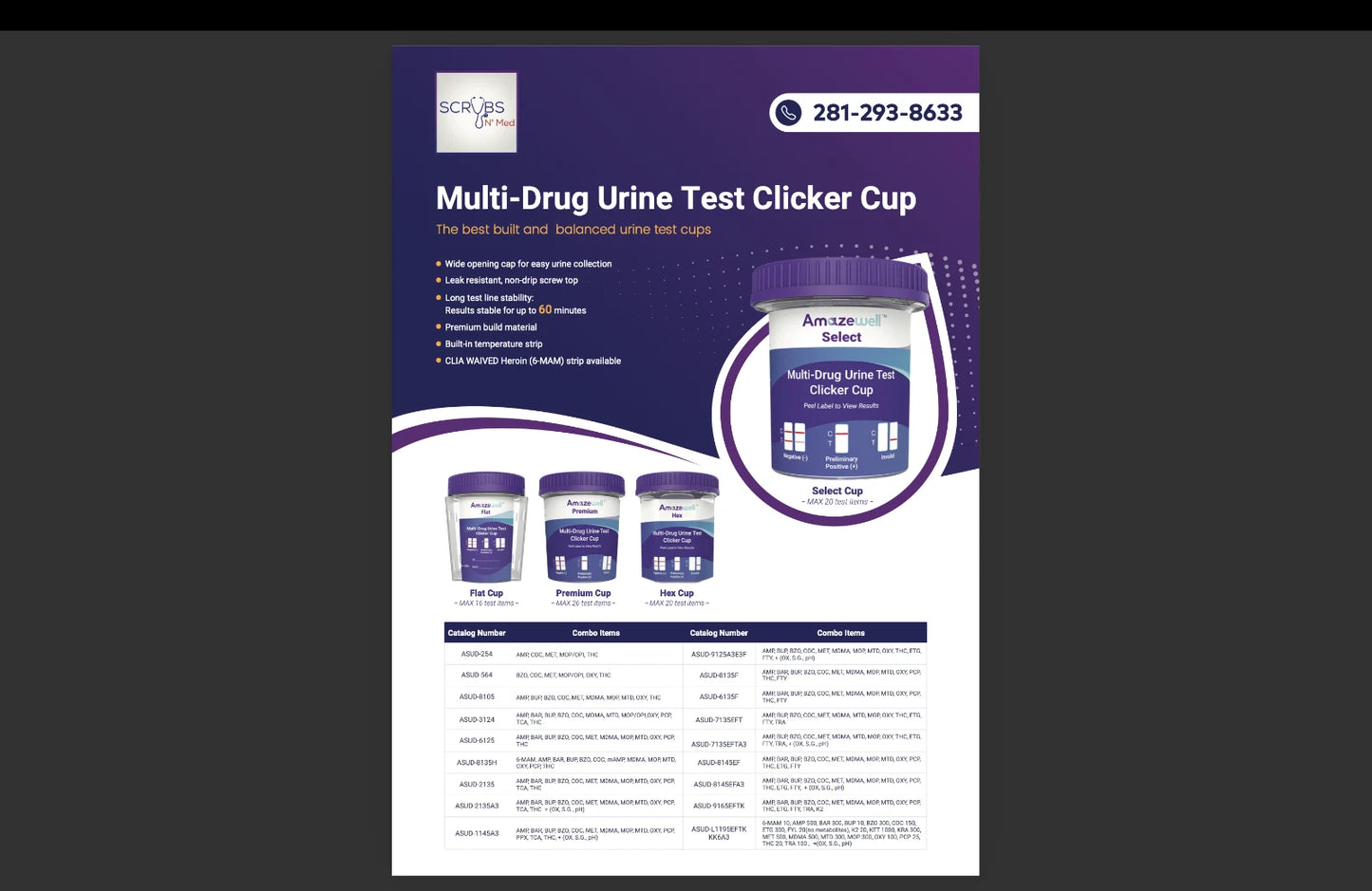 Instant Rapid 13 Panel with Fentanyl Urine Drug Test Cup