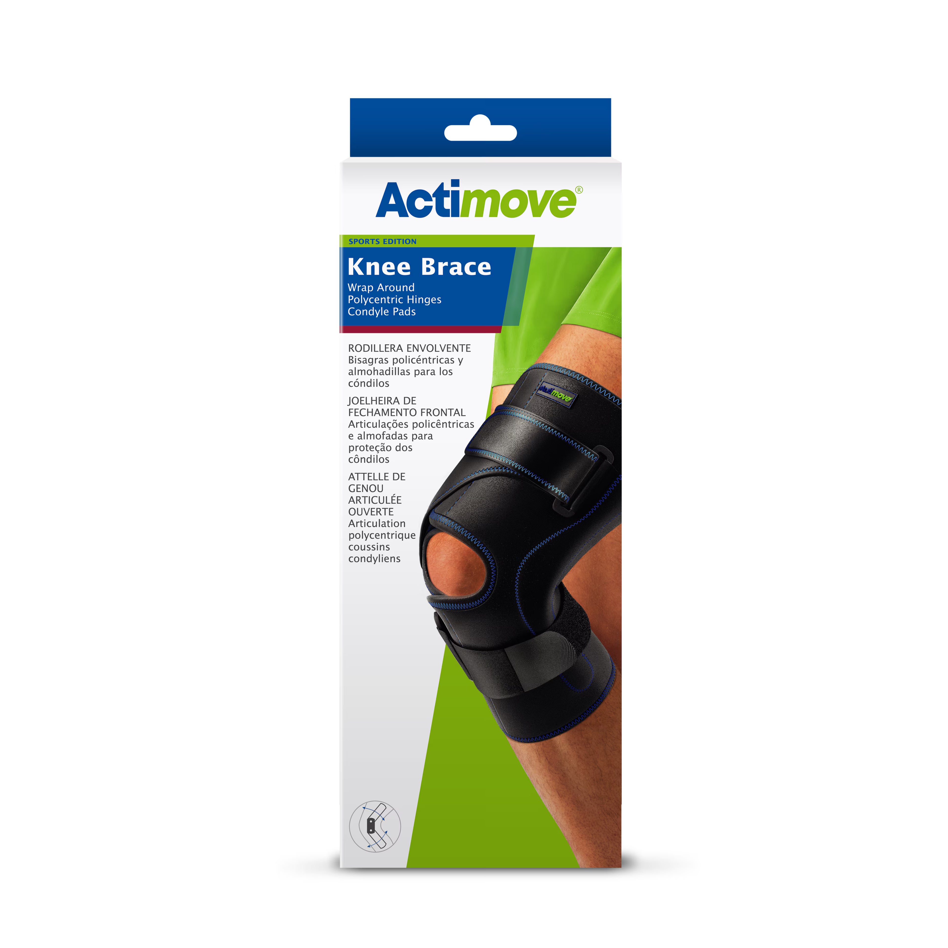 Actimove Knee Brace Wrap Around, Polycentric Hinges, Condyle Pads