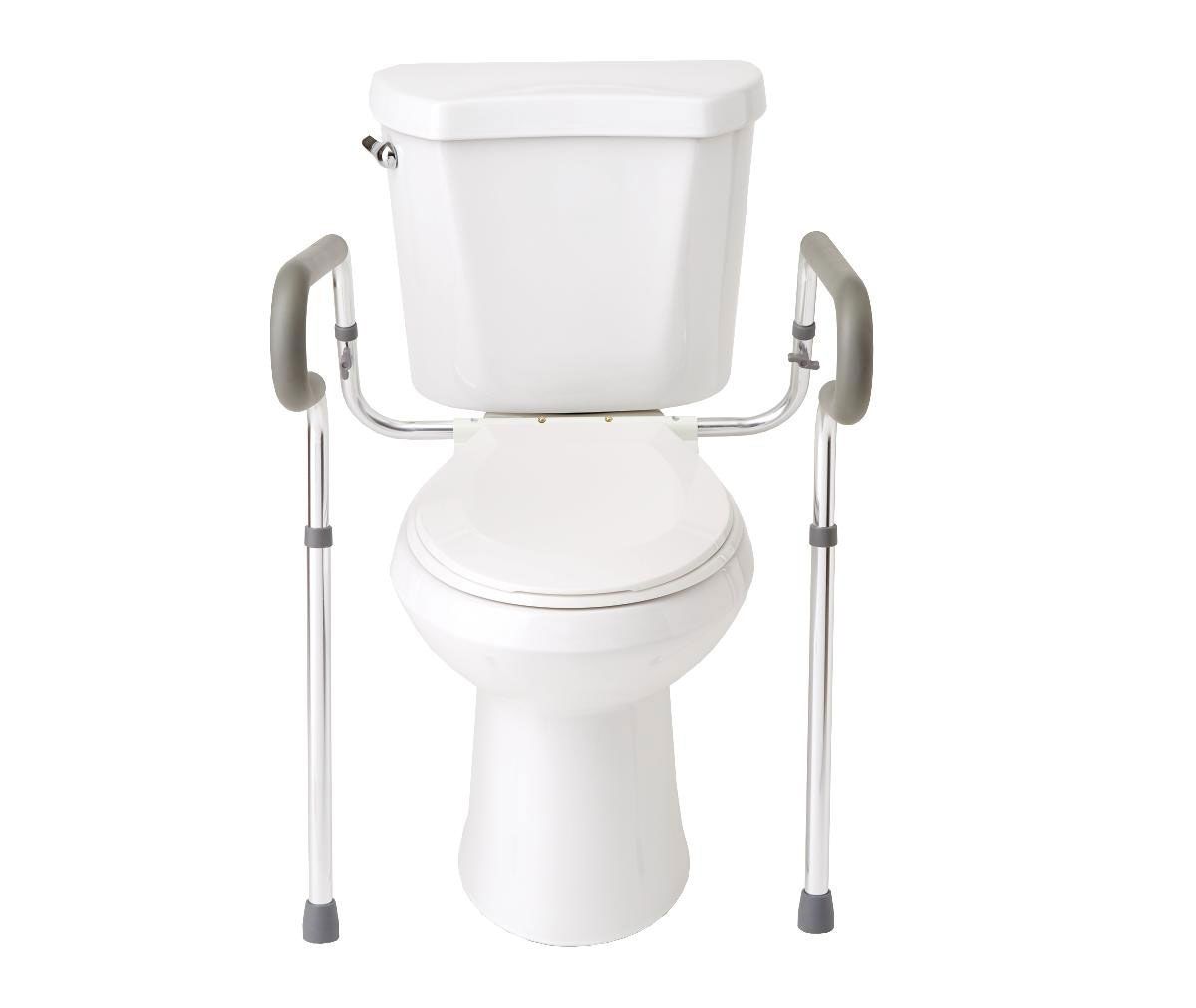 Medline Guardian Toilet Safety Rails, 300-lb. Weight Capacity